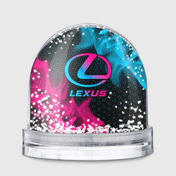 Игрушка Снежный шар Lexus - neon gradient