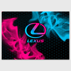 Поздравительная открытка Lexus - neon gradient