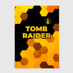 Постер Tomb Raider - gold gradient: символ сверху