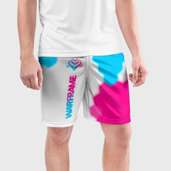 Мужские шорты спортивные Warframe neon gradient style: по-вертикали - фото 2
