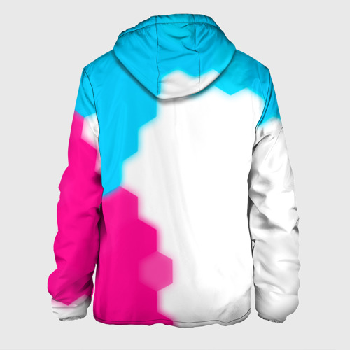 Мужская куртка 3D Warframe neon gradient style: по-вертикали, цвет 3D печать - фото 2