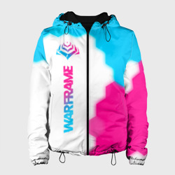 Женская куртка 3D Warframe neon gradient style: по-вертикали