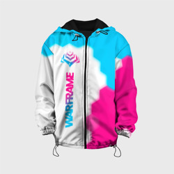 Детская куртка 3D Warframe neon gradient style: по-вертикали