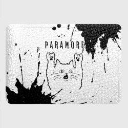 Картхолдер с принтом Paramore рок кот на светлом фоне - фото 2