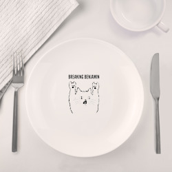 Набор: тарелка + кружка Breaking Benjamin - rock cat - фото 2