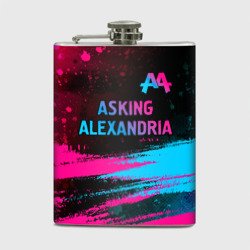 Фляга Asking Alexandria - neon gradient: символ сверху