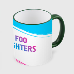 Foo Fighters neon gradient style: надпись и символ – Кружка с полной запечаткой с принтом купить