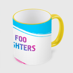 Foo Fighters neon gradient style: надпись и символ – Кружка с полной запечаткой с принтом купить