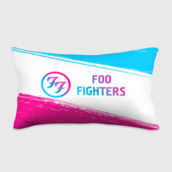 Подушка 3D антистресс Foo Fighters neon gradient style: надпись и символ