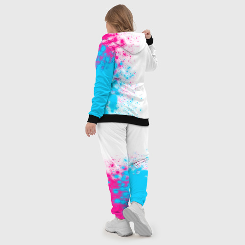 Женский костюм 3D Papa Roach neon gradient style: по-вертикали, цвет черный - фото 6