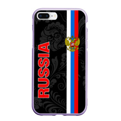 Чехол для iPhone 7Plus/8 Plus матовый Russia black style