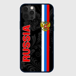 Чехол для iPhone 12 Pro Russia black style