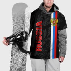 Накидка на куртку 3D Russia black style