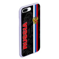 Чехол для iPhone 7Plus/8 Plus матовый Russia black style - фото 2