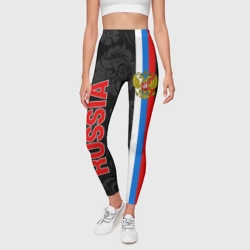 Леггинсы 3D Russia black style - фото 2