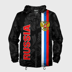 Мужская ветровка 3D Russia black style