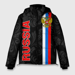 Russia black style – Мужская зимняя куртка 3D с принтом купить