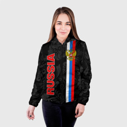 Женская куртка 3D Russia black style - фото 2