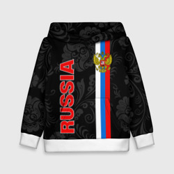 Детская толстовка 3D Russia black style