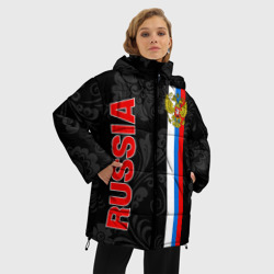 Женская зимняя куртка Oversize Russia black style - фото 2