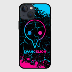 Чехол для iPhone 13 mini Evangelion - neon gradient