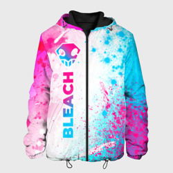 Мужская куртка 3D Bleach neon gradient style: по-вертикали