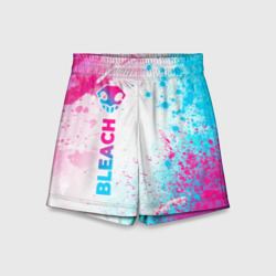 Детские спортивные шорты 3D Bleach neon gradient style: по-вертикали