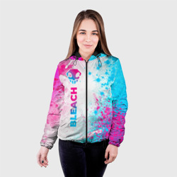 Женская куртка 3D Bleach neon gradient style: по-вертикали - фото 2