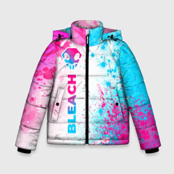 Зимняя куртка для мальчиков 3D Bleach neon gradient style: по-вертикали