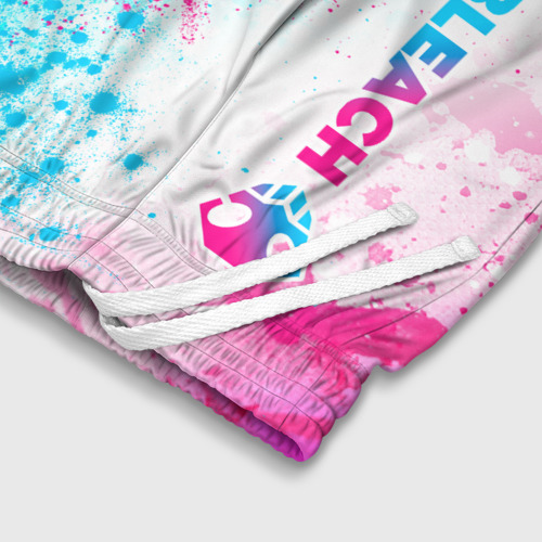 Детские спортивные шорты 3D Bleach neon gradient style: по-вертикали, цвет 3D печать - фото 6