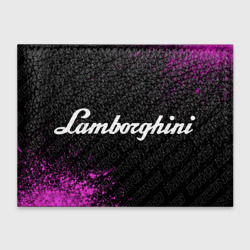 Обложка для студенческого билета Lamborghini pro racing: надпись и символ