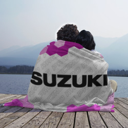 Плед 3D Suzuki pro racing: надпись и символ - фото 2