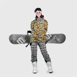 Накидка на куртку 3D Тыквы цветные - фото 2