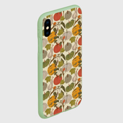 Чехол для iPhone XS Max матовый Тыквы цветные - фото 2