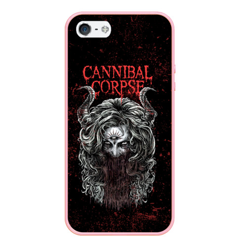 Чехол для iPhone 5/5S матовый Cannibal Corpse art, цвет баблгам