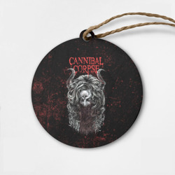 Деревянная игрушка круг Cannibal Corpse art