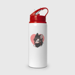 Бутылка для воды с трубочкой Wei Wuxian heart