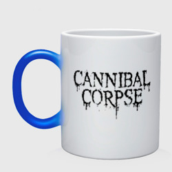 Кружка хамелеон Cannibal Corpse лого