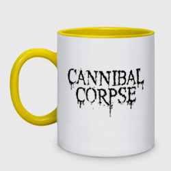 Кружка двухцветная Cannibal Corpse лого