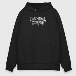 Мужское светящееся худи Cannibal Corpse логотип