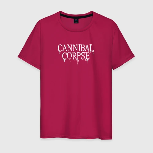 Светящаяся мужская футболка Cannibal Corpse логотип