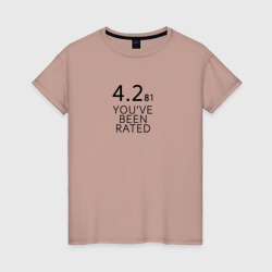 Нырок - Черное зеркало – Женская футболка хлопок с принтом купить со скидкой в -20%