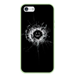 Чехол для iPhone 5/5S матовый Black Mirror - smile