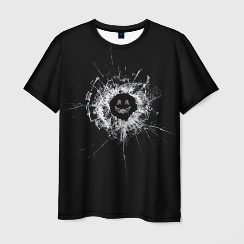 Мужская футболка 3D Black Mirror - smile, цвет 3D печать