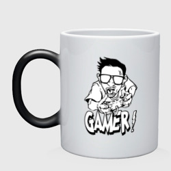 Кружка хамелеон Gamer man