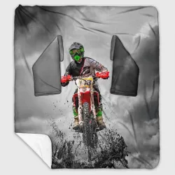 Плед с рукавами Dirty motocross