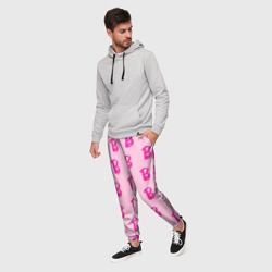 Мужские брюки 3D Барби паттерн буква B - фото 2