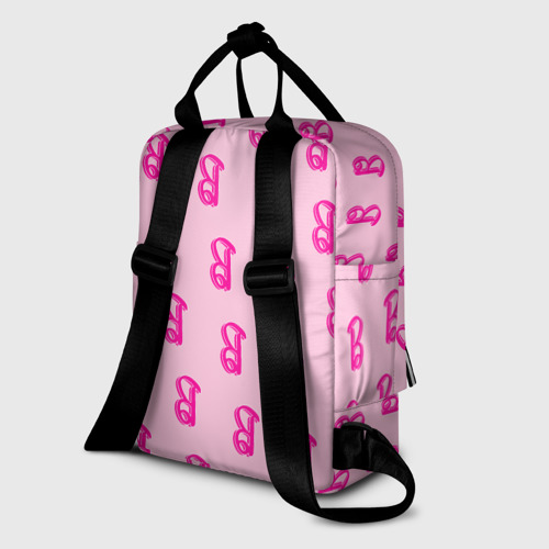 Женский рюкзак 3D Барби паттерн буква B - фото 5