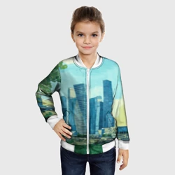 Детский бомбер 3D Москва-сити Ван Гог - фото 2