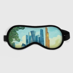 Маска для сна 3D Москва-сити Ван Гог